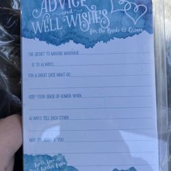 Wedding Advice Cards