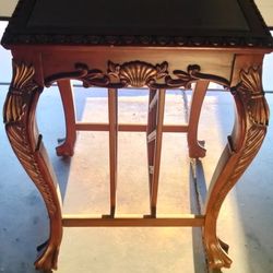 Square Table W/ Glass 