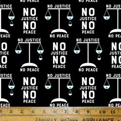 NO Justice No Peace Face Mask