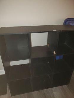 Black Cubical Shelf
