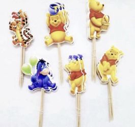 Pooh cupcake toppers