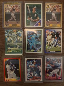 VINTAGE SPORTS CARD LOT - Bonds, Bo Jackson, Ripken Rookies!