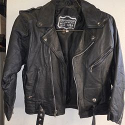 Child's biker jacket leather