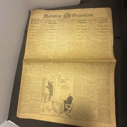 Antique 1925 Morning Oregonian Newspaper Portland OR Jan 15 Ads News