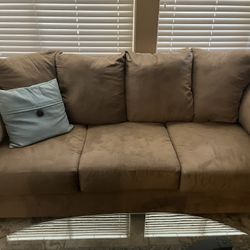 Suede Couch & Loveseat 