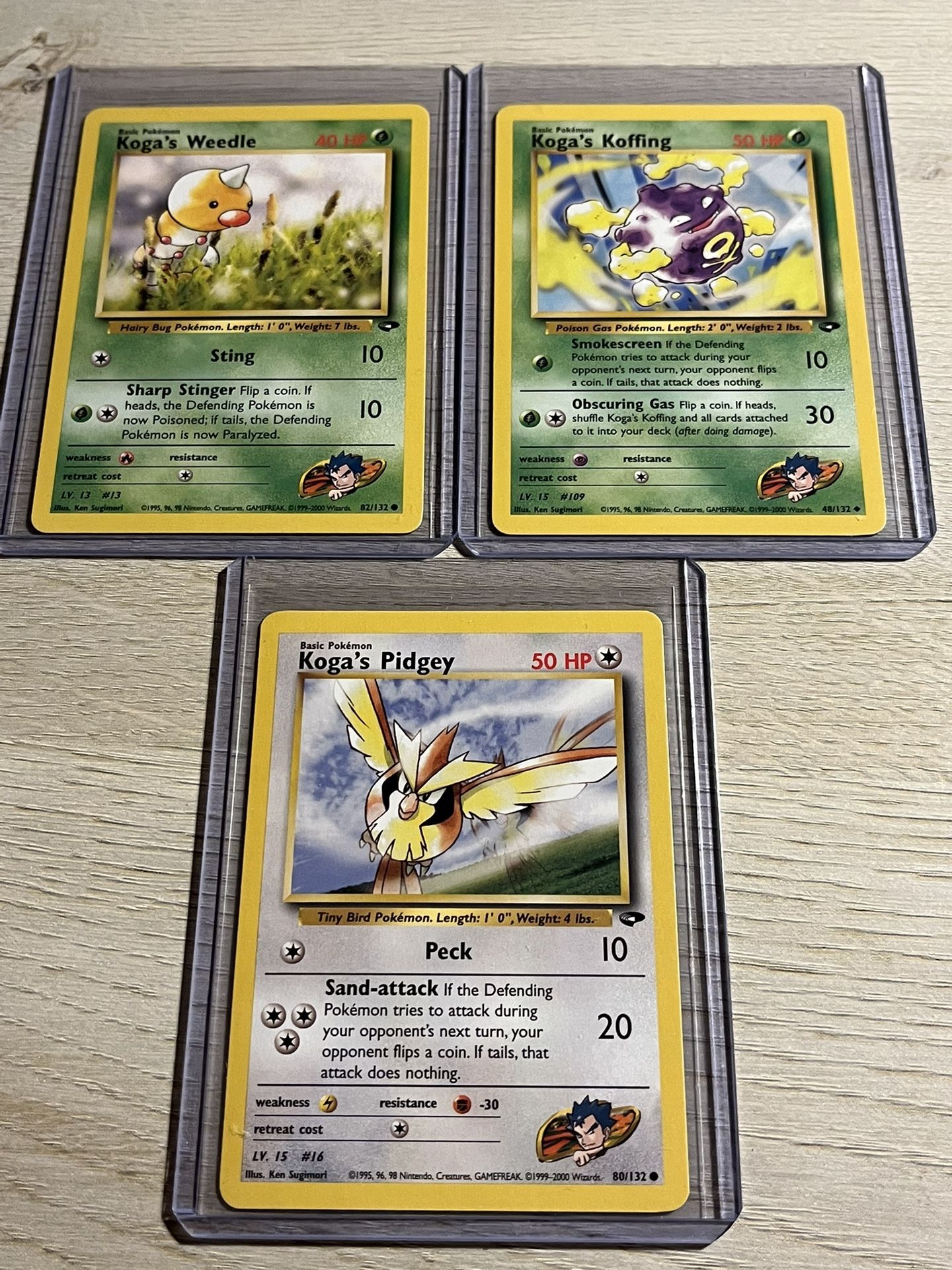 Pokémon Cards - Gym Challenge Set Bundle - Koga - Great Condition