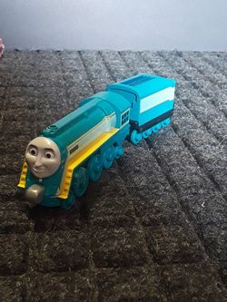 Connor and talking Emily Thomas and friends take n play engines