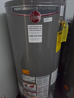 New gas water heater