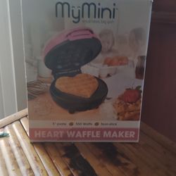 My Mini heart shaped waffle Maker