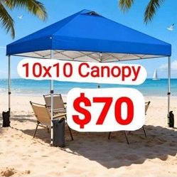 10x10 Pop Up Canopy Heavy Frame - BLUE 