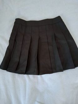 Black pleated tennis skirt with built in shorts