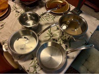 Viking 7pc Stainless Steel Cookware Set - Like New - $250
