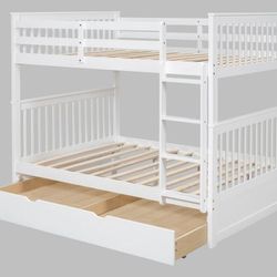 Full Bunk Bed w/ Twin Trundle