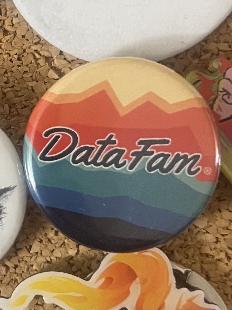 DataFam badge button 1.5 inch pin