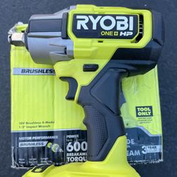 Ryobi 1/2” Impact Wrench Brushless