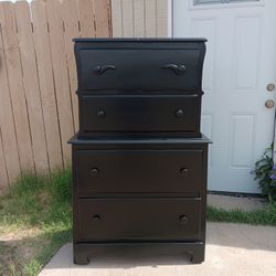 Black Dresser 51"H 32"W 17"D