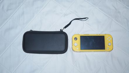 Nintendo Switch Lite (Yellow) - Includes Case & Screen Protector - No Charger 