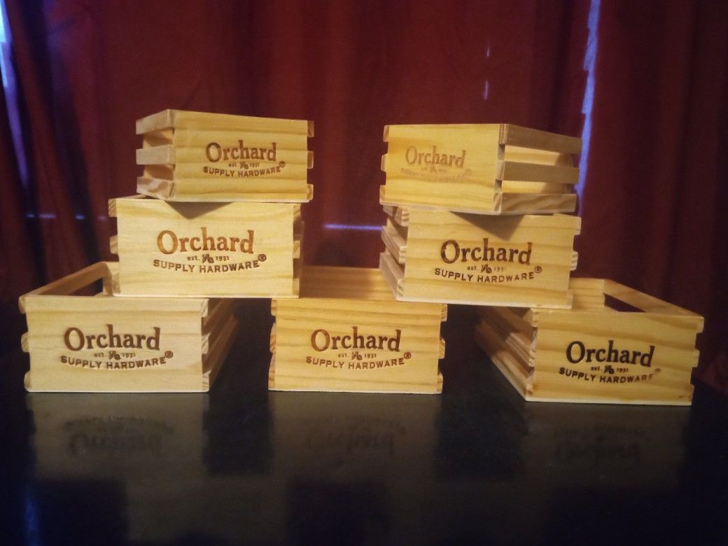 Wooden Crates From Orchard Supply Hardware