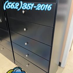 Five Drawer Black Chest Dresser Comoda Nueva Bonita 