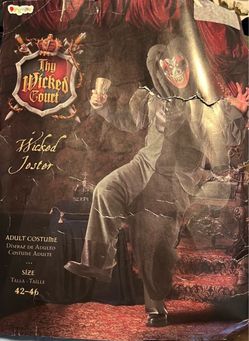Disguise Wicked Jester Adult Halloween Costume