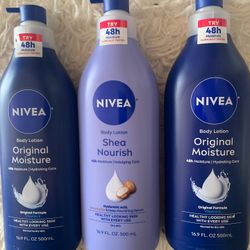 3/$15 Nivea Lotion 