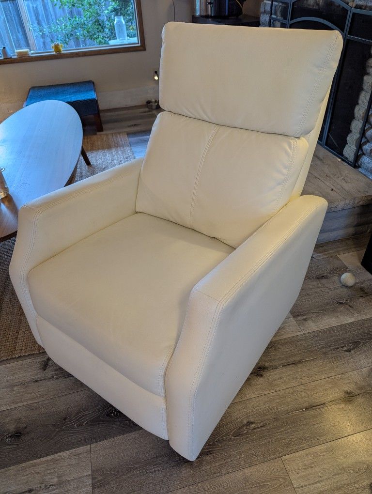 Recliner Chair, White