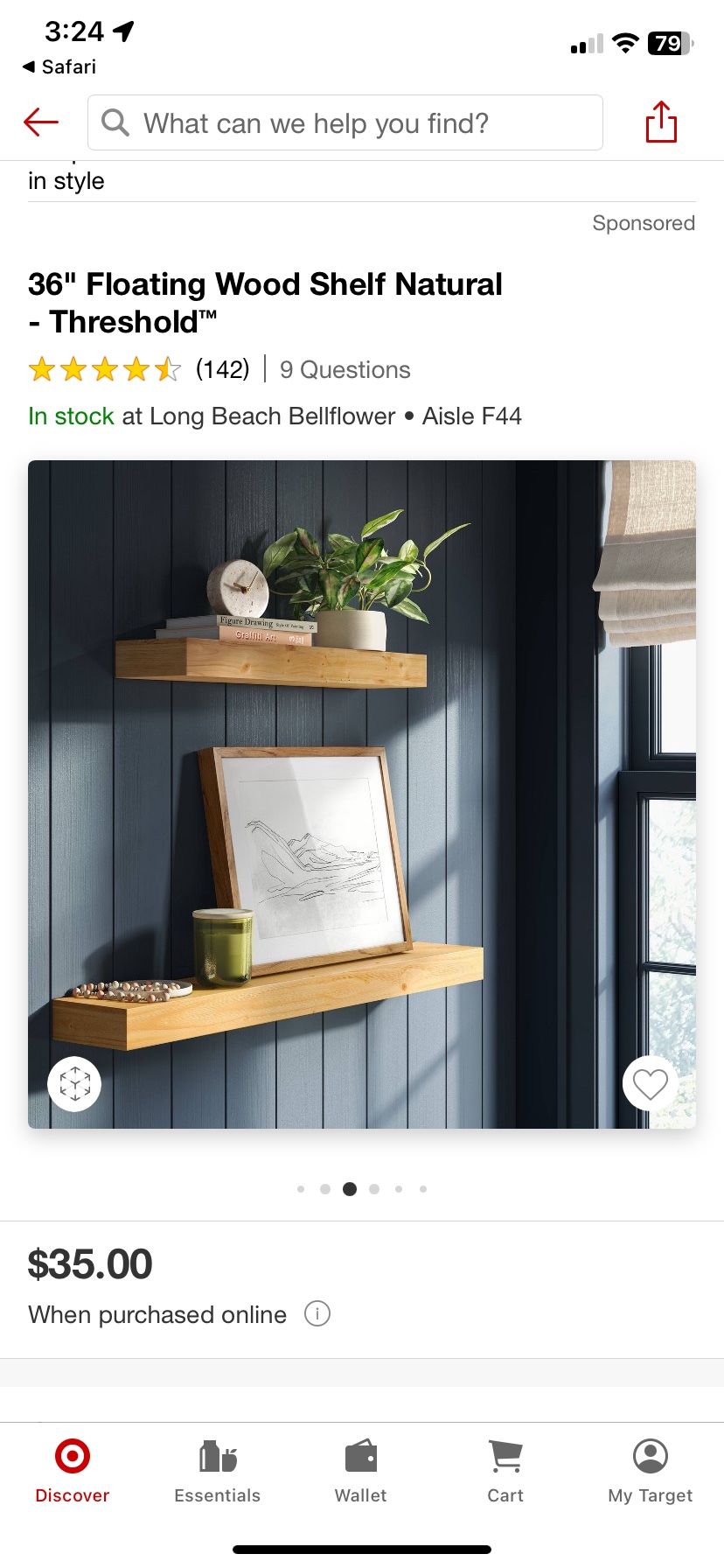Target Threshold Brand - Floating Shelves - Set Of 2