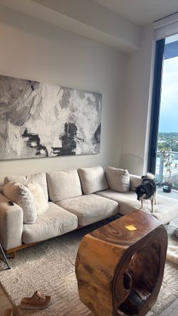 West Elm Newport Section Couch Sofa