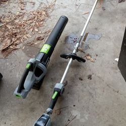 Ego Brand Leaf Blower And Weed Wacker 