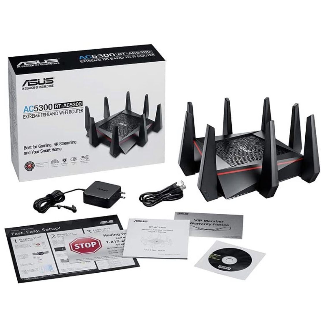 ASUS RT-AC5300 AC5300 Tri-band WiFi Gaming Router