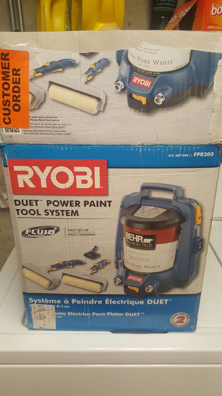 Ryobi duet best sale power paint system