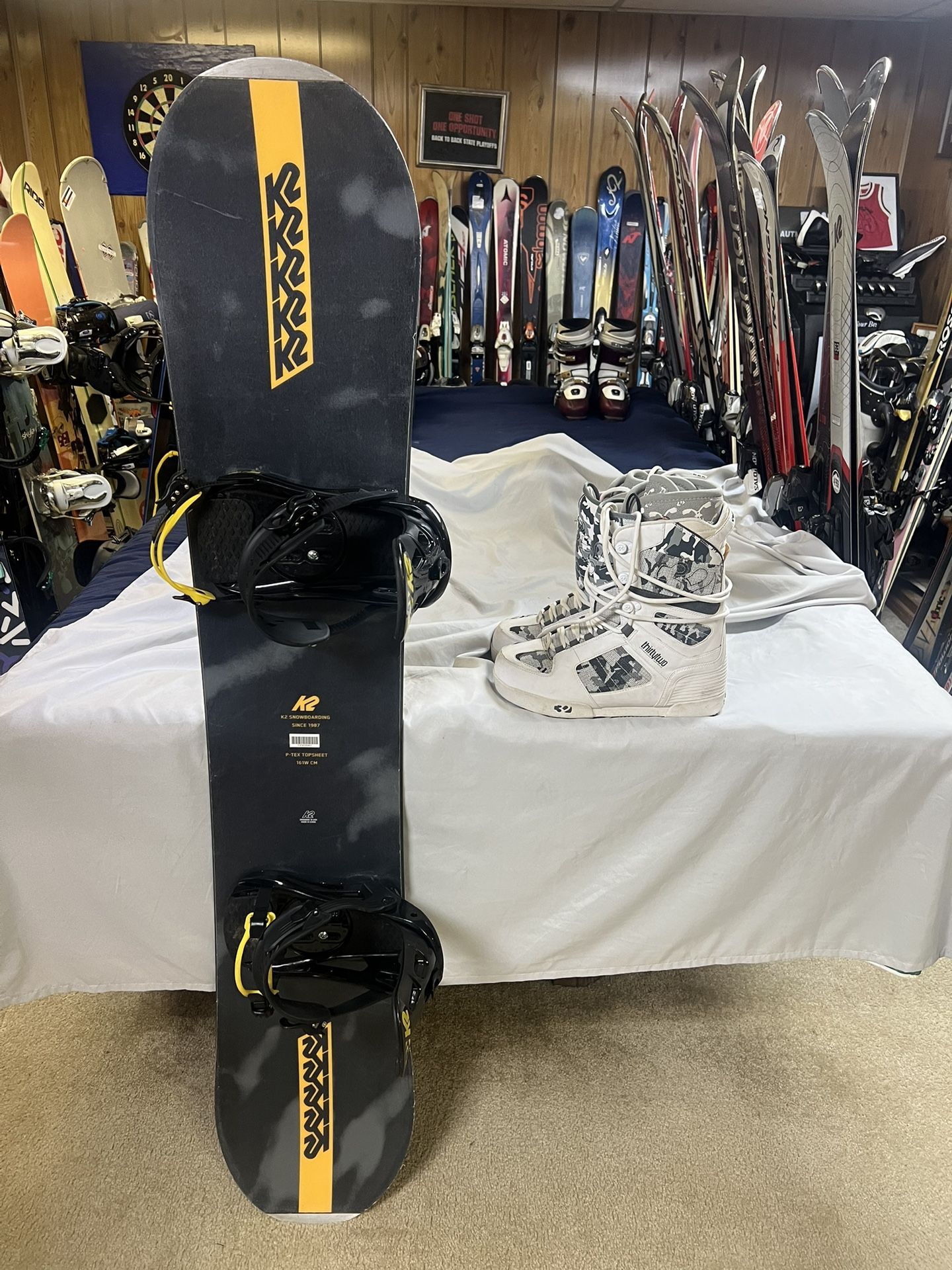 K2 Wide Snowboard Package With Boots And Bindings 