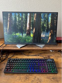 Dell Monitor and ONN RGB mechanical keyboard (BUNDLE)