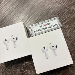 Apple AirPods 4 Bluetooth Headphones New - Only $1 Today Pay The Rest Later! 