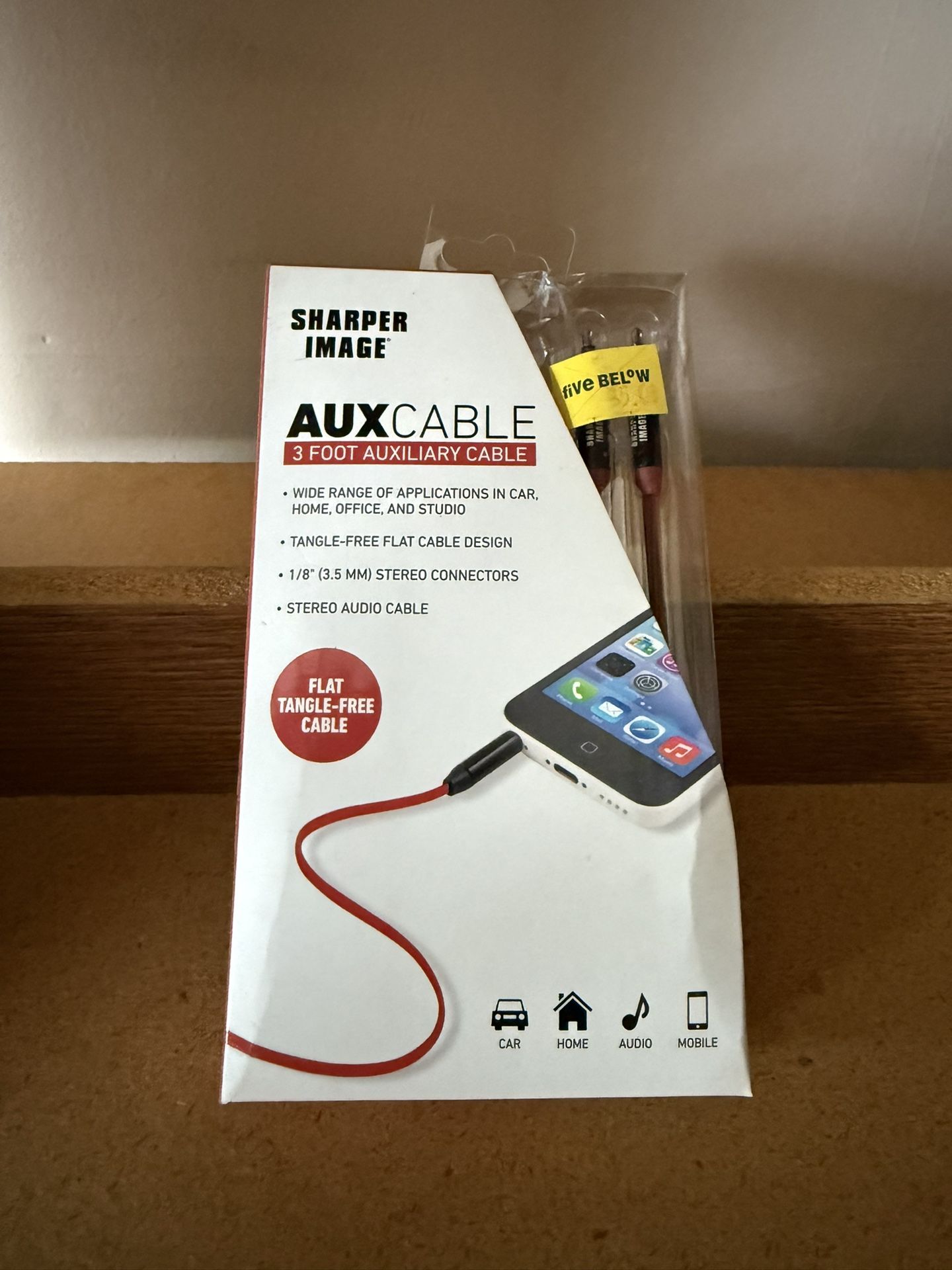 Sharper Image 3ft Aux Cable