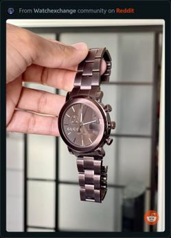 Gucci Chrono Watch With Tags And Box