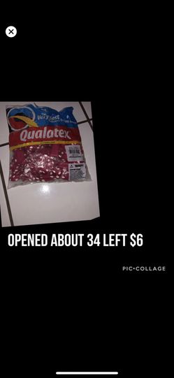 Opened left over balloons