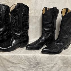 Pair Of Cowboy Boots - Tony Lama and Acme