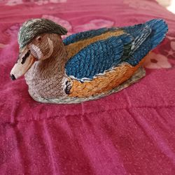 Colorful Duck Figurine Decor