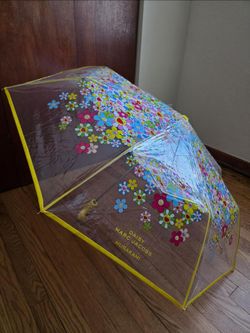 New MARC JACOBS Takashi Murakami Daisy Umbrella Floral Yellow clear