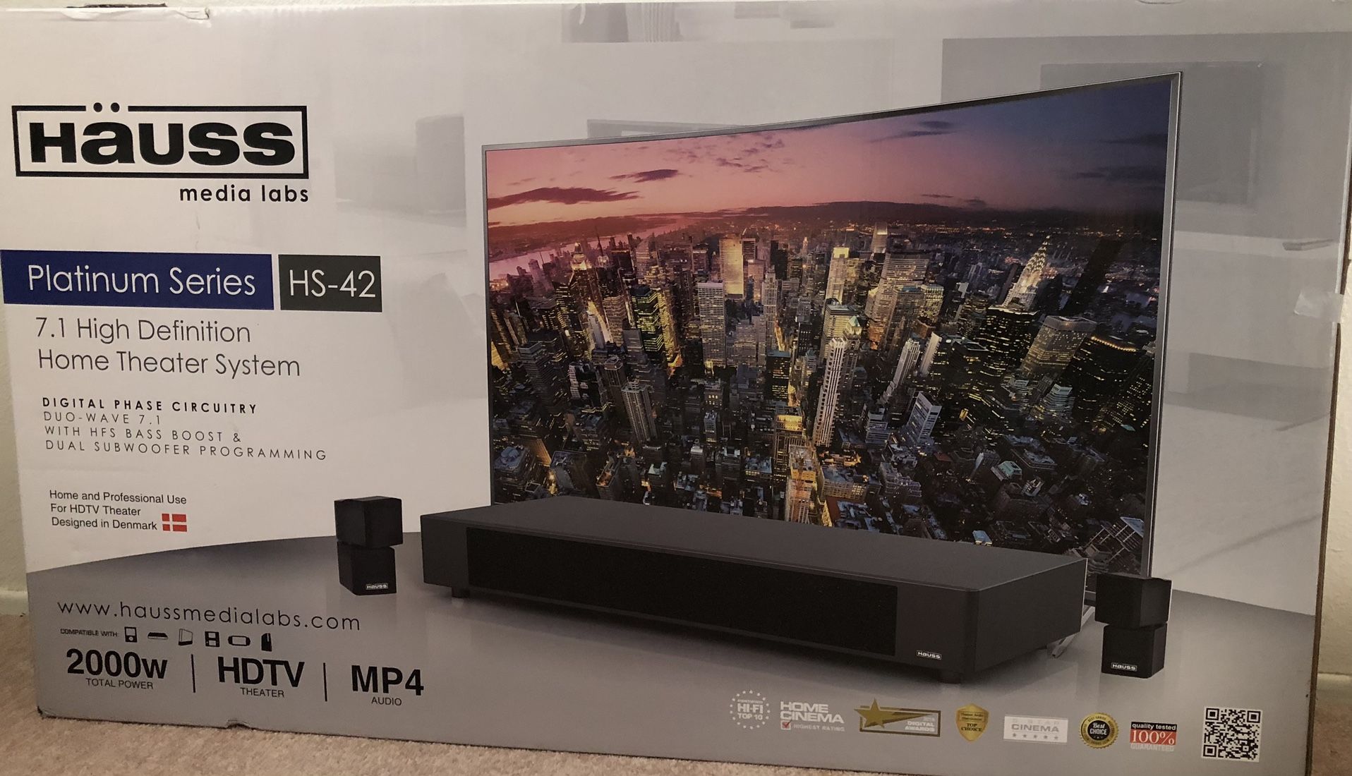 Hauss Platinum Series HS-42 7.1 High Definition Home Theater System