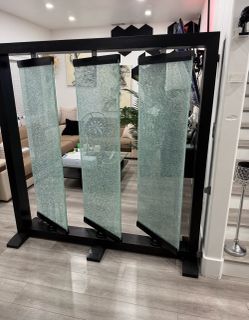 Cracked Glass Room Divider