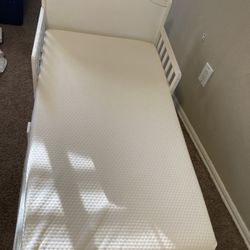 Toddler Bed with Mattress & Topper