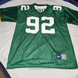 Vintage Reebok Jersey XL Size 48 Reggie White Green Bay Packers Nylon Mesh
