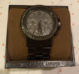 Michael Kors Women's Dylan Crystal Bezel Chronograph Watch MK5579