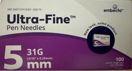 UltraFine Pen Needles 5MM 31G