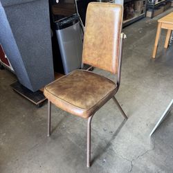  Vintage Stoneville Furniture Mid Century Modern Metal Chair Good Condition 