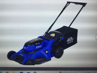 KOBALT 40-VOLT 21-IN BRUSHLESS BATTERY LAWN MOWER 6 AH BATTERIES AND CHARGER INCLUDED..LIGHTLY USED