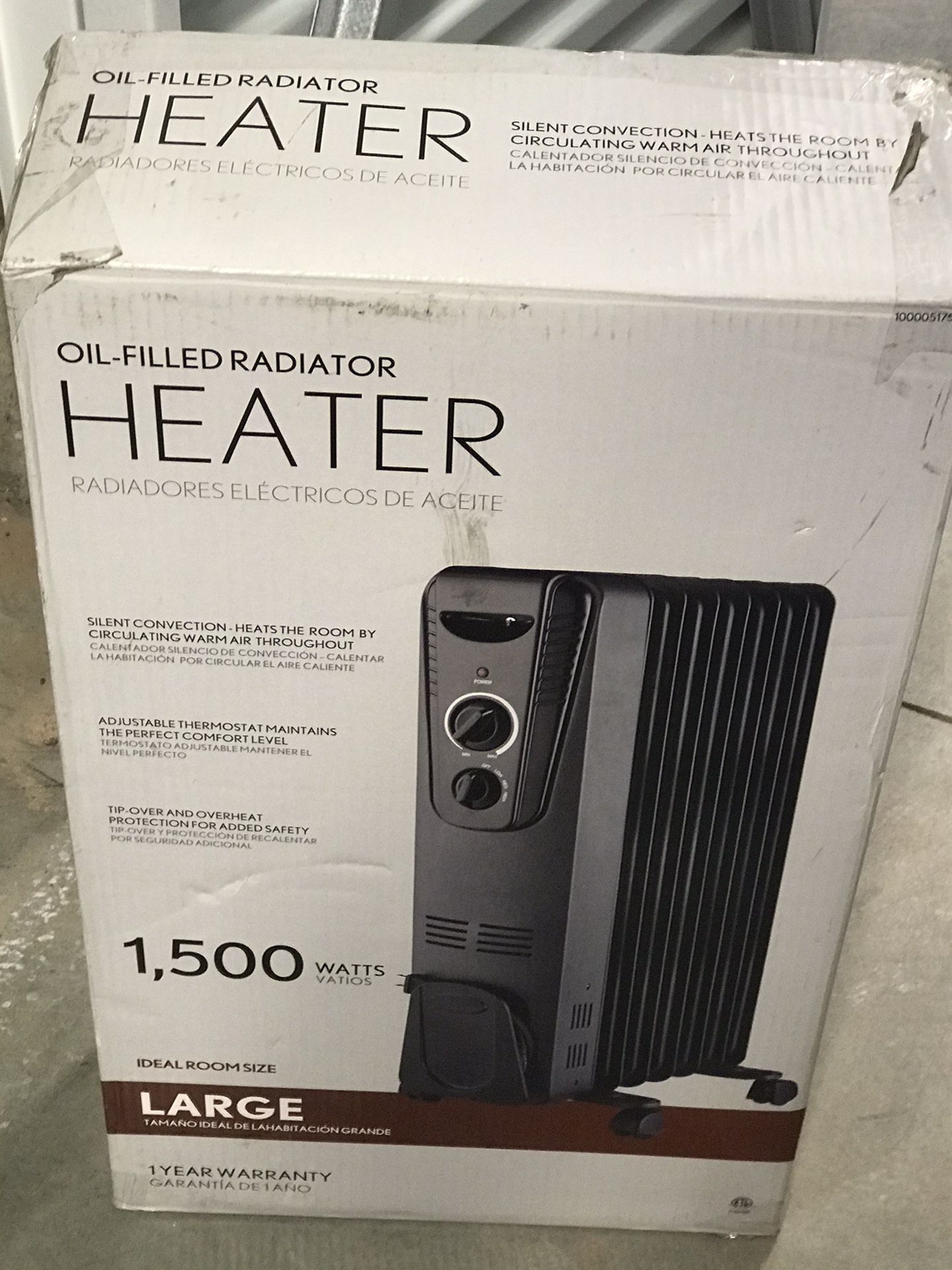 Portable Heaters Tip Over Safety Units -unit Turns Off If Unit Gets Knocked Over/ Two For 55. 00