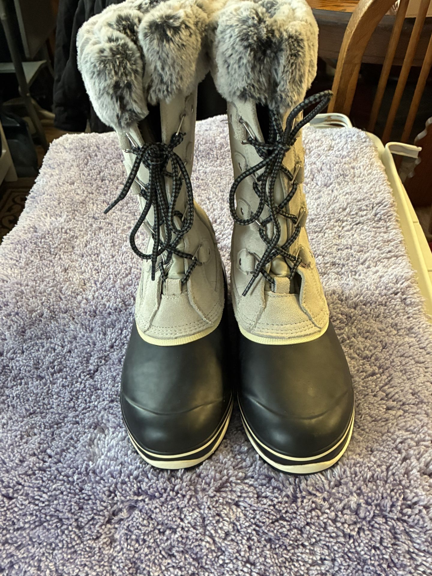 KHOMBU Women Winter Boots Size 7